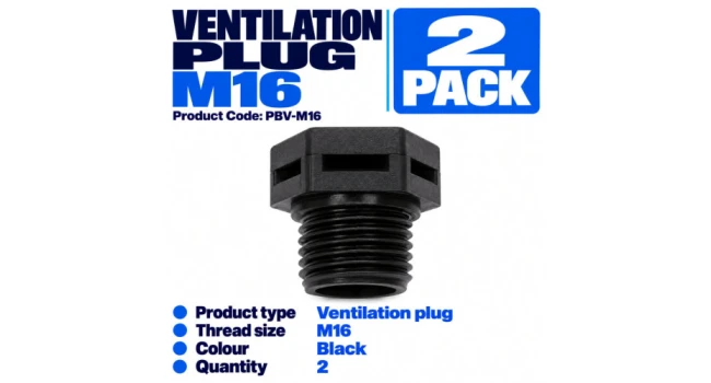 Ventilation Plug M16 (2 Pack) Ventilation Plug M16 (2 Pack)