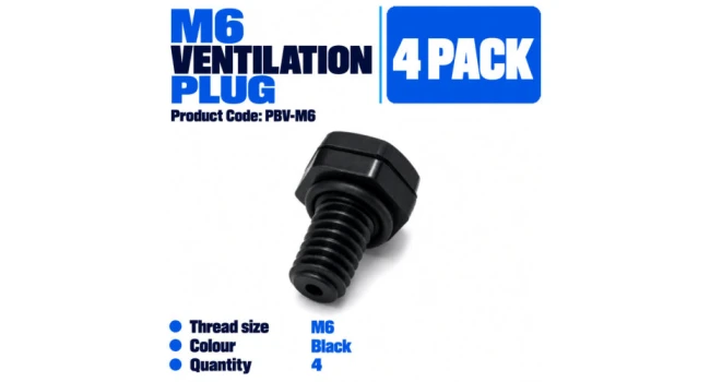 Ventilation Plug M6 (4 Pack) Ventilation Plug M6 (4 Pack)