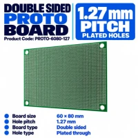 Protoboard 60x80mm Double Sided 1.27mm Pitch Protoboard 60x80mm Double Sided 1.27mm Pitch