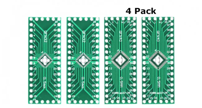 QFN32 QFN40 Converter SMD To DIP Adapter (4 Pack) QFN32 QFN40 Converter SMD To DIP Adapter (4 Pack)