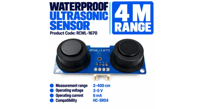 RCWL-1670 Waterproof Ultrasonic Ranging Module RCWL-1670 Waterproof Ultrasonic Ranging Module