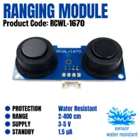 RCWL-1670 Waterproof Ultrasonic Ranging Module RCWL-1670 Waterproof Ultrasonic Ranging Module