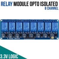 Relay 8 Way - Opto Isolated - 3.3V Logic Relay 8 Way - Opto Isolated - 3.3V Logic