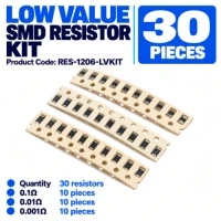 Low-Resistance 1206 SMD Resistor Kit (30 Pack) Low-Resistance 1206 SMD Resistor Kit (30 Pack)