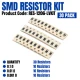 Low-Resistance 1206 SMD Resistor Kit (30 Pack) Low-Resistance 1206 SMD Resistor Kit (30 Pack)