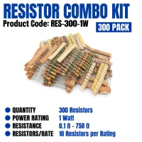 Resistor 300 Pcs - 1 Watt Kit Resistor 300 Pcs - 1 Watt Kit