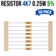 Resistor 4K7 (50 Pack) Resistor 4K7 (50 Pack)