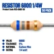 Resistor 680 Ohm 0.25W (50 Pack) Resistor 680 Ohm 0.25W (50 Pack)
