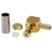 MCX Male Right Angle Crimp Connector for RG-316 Cable (4 Pack) MCX Male Right Angle Crimp Connector for RG-316 Cable (4 Pack)