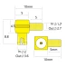 MCX Male Right Angle Crimp Connector for RG-316 Cable (4 Pack) MCX Male Right Angle Crimp Connector for RG-316 Cable (4 Pack)