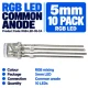 RGB LED 5mm Common Anode (10 Pack) RGB LED 5mm Common Anode (10 Pack)