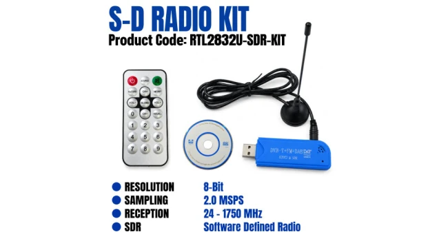 Software Defined Radio Receiver USB Stick - RTL2832 w/R820T Software Defined Radio Receiver USB Stick - RTL2832 w/R820T