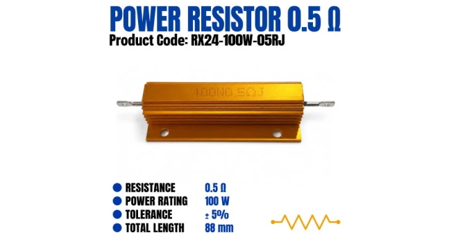 0.5 Ohm 100W Power Resistor 0.5 Ohm 100W Power Resistor