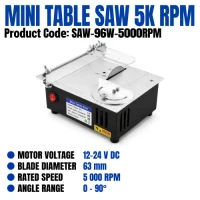 Mini Table Saw 96W 5000RPM High-End Model Mini Table Saw 96W 5000RPM High-End Model