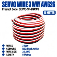 Servo wire AWG26, 5 meter Servo wire AWG26, 5 meter