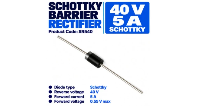 SR 540 Schottky Diode DO-27 (10 Pack) SR 540 Schottky Diode DO-27 (10 Pack)