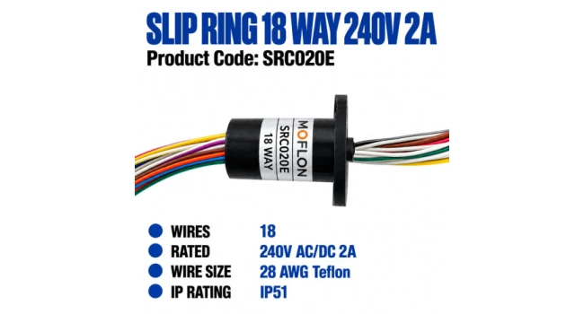 Slip Ring 18 Way 240V 2A Slip Ring 18 Way 240V 2A