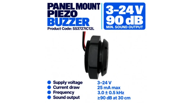Buzzer Panel Mount 3-24V Buzzer Panel Mount 3-24V