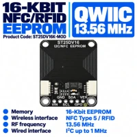 ST25DV16K-MOD 16-Kbit NFC/RFID EEPROM Qwiic Module ST25DV16K-MOD 16-Kbit NFC/RFID EEPROM Qwiic Module