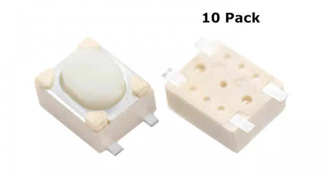 Tactile Switch 4 Pin H=2.5mm (10 Pack) Tactile Switch 4 Pin H=2.5mm (10 Pack)