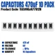 Capacitor SMD Tantulum 470uF 6V SMD Size 7343 (10 Pack)