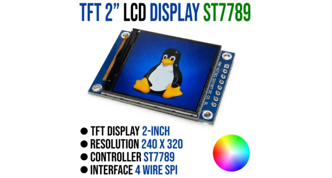 TFT LCD Display 2 Inch 240x320 SPI ST7789