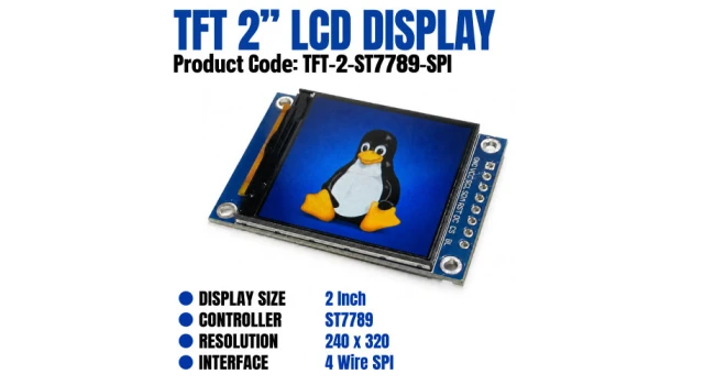 TFT LCD Display 2 Inch 240x320 SPI ST7789 TFT LCD Display 2 Inch 240x320 SPI ST7789