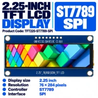 TFT LCD Display Module 2.25-Inch 76×284 ST7789 SPI TFT LCD Display Module 2.25-Inch 76×284 ST7789 SPI