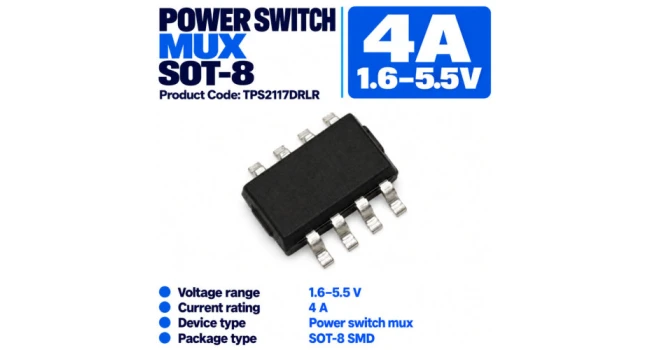 Power Switch Mux 1.6-5.5V 4A SOT-8