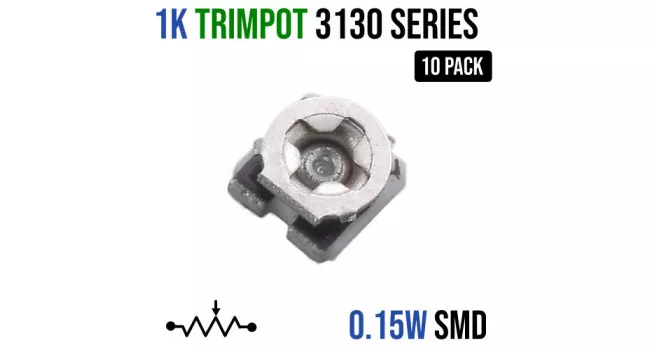 Trimpot 1K 3130 SMD Series  (10 Pack)