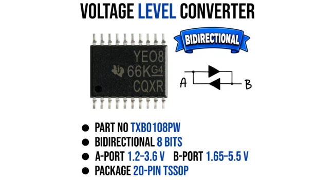 Bidirectional Voltage Level Converter - TSSOP-20 Bidirectional Voltage Level Converter - TSSOP-20
