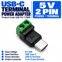 5V USB to Terminal Power Direction Adapter 5V USB to Terminal Power Direction Adapter