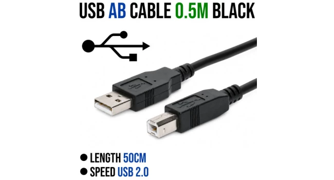 USB AB Cable 50cm USB AB Cable 50cm