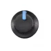 Knob Black Blue Insert 4 Pack Knob Black Blue Insert 4 Pack