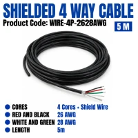 Wire 4 way 26 and 28 AWG Shielded 5m