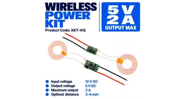 Wireless 5V 2A Power Kit with Coils Wireless 5V 2A Power Kit with Coils