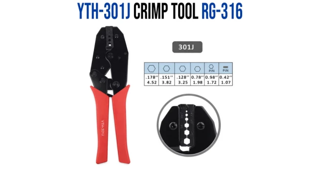 Crimp Tool for RG-316 Series Connector Crimp Tool for RG-316 Series Connector