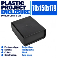 Kradex Enclosure 70x150x179mm Black Kradex Enclosure 70x150x179mm Black