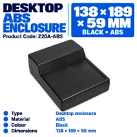 Kradex Enclosure 59x138x189mm Black Kradex Enclosure 59x138x189mm Black