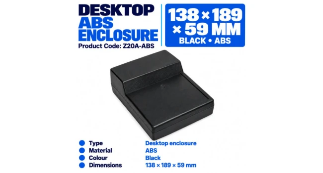 Kradex Enclosure 59x138x189mm Black Kradex Enclosure 59x138x189mm Black