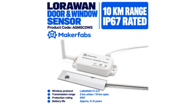 AgroSense LoRaWAN Magnetic Contact Door & Window Sensor AgroSense LoRaWAN Magnetic Contact Door & Window Sensor