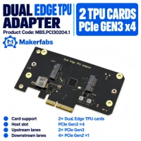 Dual Edge TPU Adapter for Two TPU Cards Dual Edge TPU Adapter for Two TPU Cards