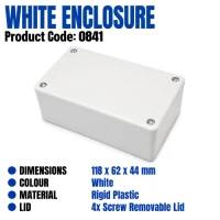 E10 White Electronics Enclosure E10 White Electronics Enclosure