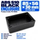 ABS Enclosure 85 x 56 x 30 with Slots - Black ABS Enclosure 85 x 56 x 30 with Slots - Black