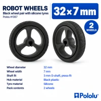 Pololu Wheel 32×7mm Pair - Black