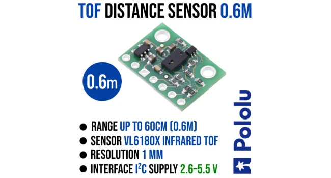 Time-of-Flight Distance Sensor Carrier with Voltage Regulator