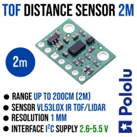 Pololu VL53L0X Laser Range Sensor, Range 2m