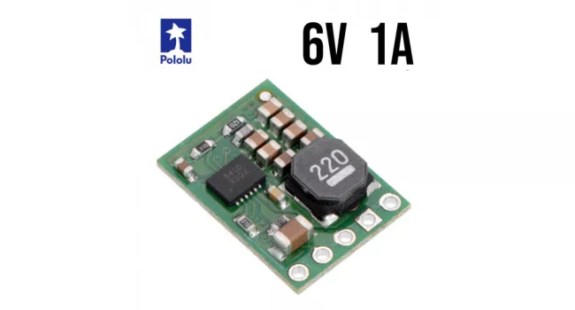 Pololu, Buck Regulator, Vin 6.1-36V, Vout 6V 1A