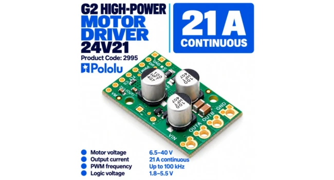 High-Power Motor Driver 21A 40V High-Power Motor Driver 21A 40V