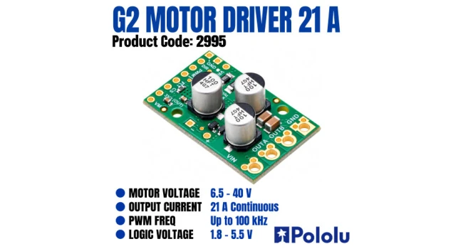 High-Power Motor Driver 21A 40V High-Power Motor Driver 21A 40V